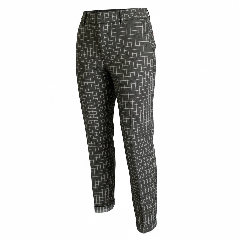 Women’s 1X Gray Windowpane Dress Pants ((LIKE NEW))
